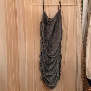silver/gray  sparkle dress size M